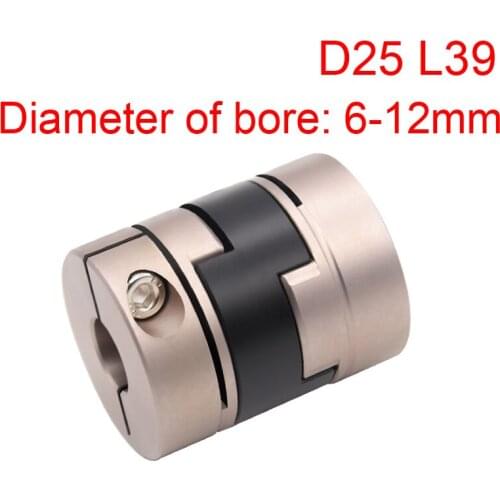 D25 L39 6-12mm oldham coupling double slider coupling Oldhams coupling cross slide coupling Synchronous drive universal coupler