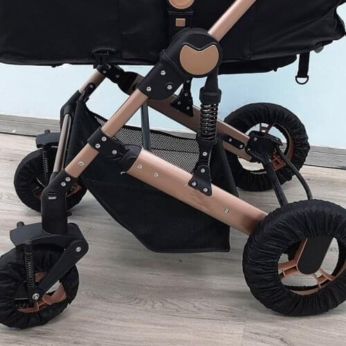 Baby Stroller Wheel Cover Dustproof Wheelchair Tire Protector Infant Pushchair Pram Wheel Anti-Dirty Oxford Cloth Case Acce
