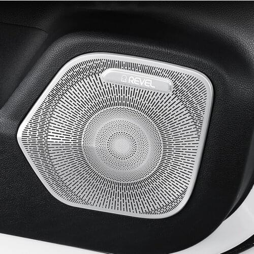 For Lincoln Corsair 2020 2021 Interior Car Side Door Stereo Speaker Audio Cover Sound Frame Decoration Sticker Car Accessories