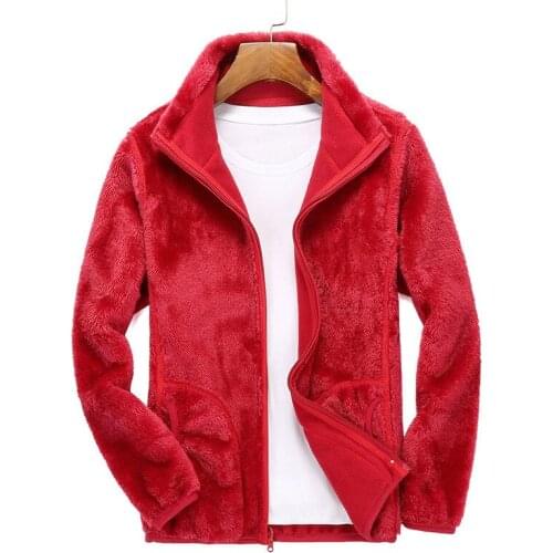 Mens Fleece Jacket Plus Size S-5XL Double-Side Sportswear Hiking Fishing Camping Cycling Sweatshirts Casual Mens Outdoor Coats