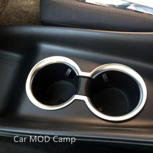 For Toyota Prius Prime PHV 2017 2018 ABS Matte Interior Water Cup Glass Holder Cover Trim 1pcs Car Styling Accessories