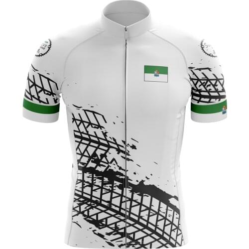 Breathable for Columbia Mens Cycling Jersey White Short Sleeve Outdoor Travel SportsWear Popular Bike Shirt