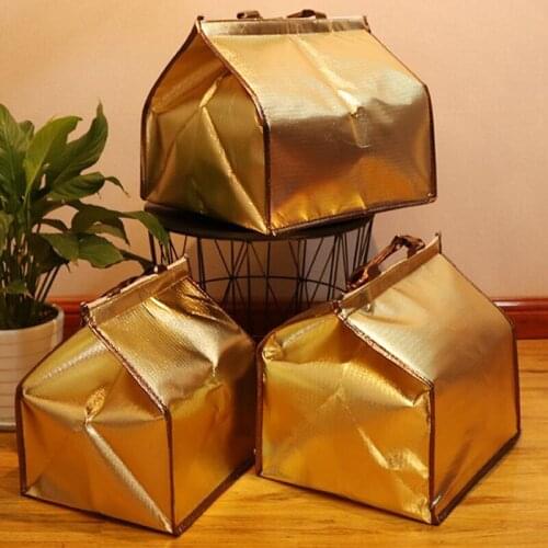 Insulated Thermal Cooler Bag Large Capacity Waterproof Sandwich Aluminum Foil Lunch Box Portable Foldable Thermal Picnic Food