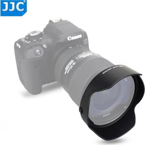 JJC LH-82 DSLR Accessories Black Lens Hood Flower Shade for Canon EF 16-35mm f/4L IS USM Lens replaces EW-82