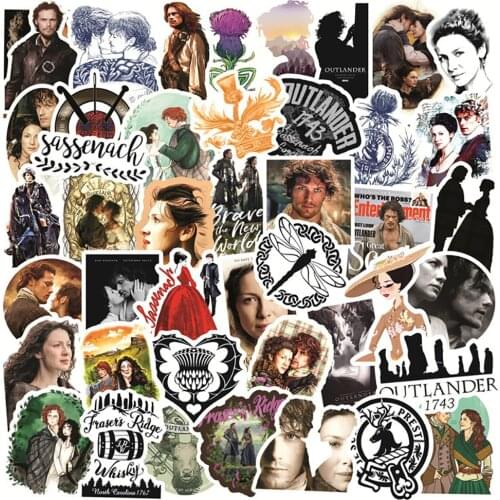 10/30/50PCS Classic TV Show Outlander Waterproof Stickers Travel Luggage Guitar Fridge Laptop Cool Sticker Decal Kid Toys Gift