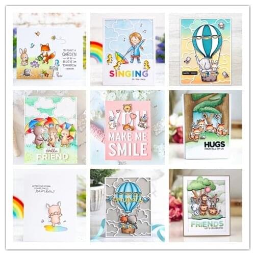 Summer Transparent Clear Stamps and dies for DIY Scrapbooking/Card Making/Kids Christmas Fun Decoration Supplies