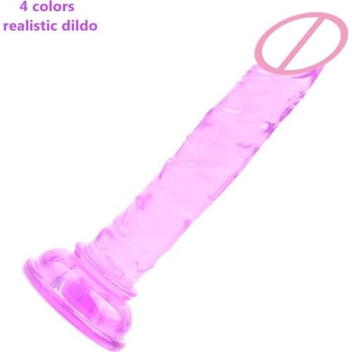 Small Dildo With Big Suction Cup Female Masturbation Realistic Penis G spot Orgasm Anal Dildo Consolador Sex Toys for Woman