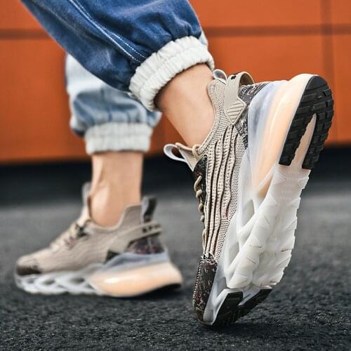 Fashion Mens Shoes Blade Running Shoes for Men 2021 New Breathable Non-slip Outsole Athletic Sport Shoes Training Run Zapatilla