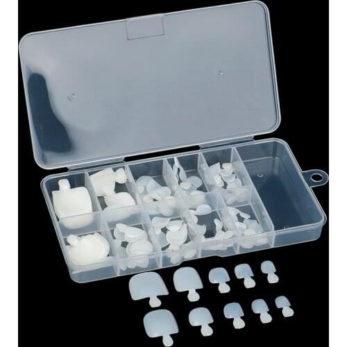 100pcs Natural Clear Foot Fake Nails Artificial Toe False Nais Detachable Nails Tips Manicure Art Fake Toe Nails