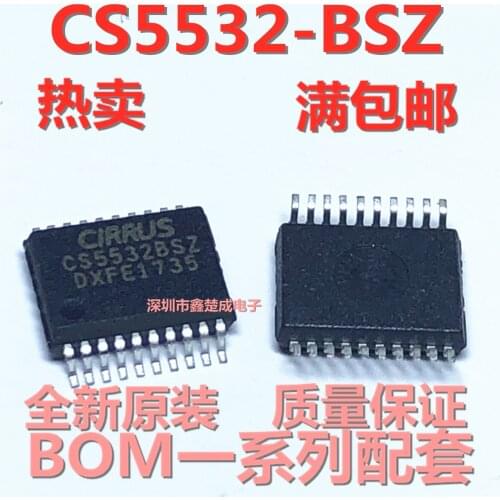 100% New&original CS5532BSZ CS5532-BSZ SSOP-20 CIRRUS 24IC In Stock