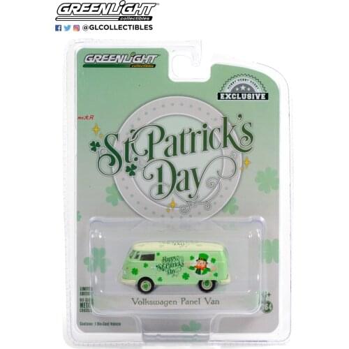 GREENLIGHT 1:64 Volks wagen Type 2 Panel Van - St Patricks Day Die casting