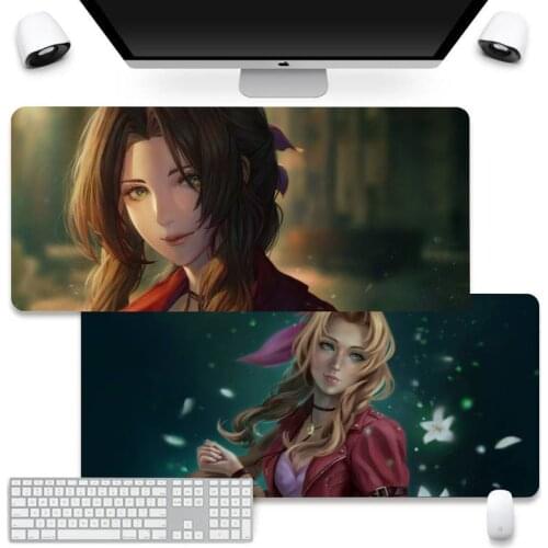 Final Fantasy VII Keyboards Rubber Gaming mousepad Mouse Pad Company XL Large Keyboard PC Desk Mat Takuo Anti-Slip Comfort Pad