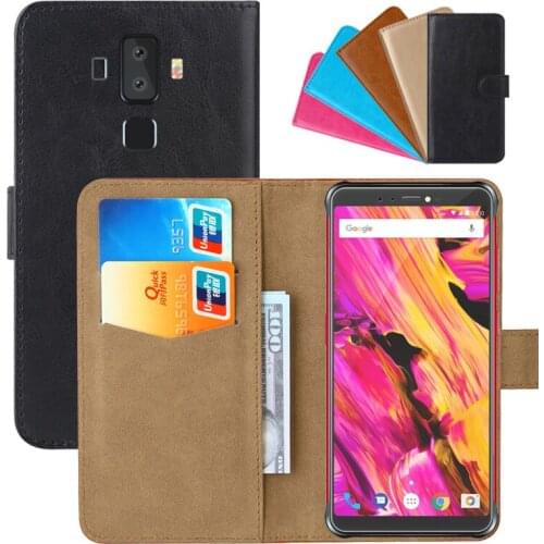 Luxury Wallet Case For Vernee V2 pro PU Leather Retro Flip Cover Magnetic Fashion Cases Strap