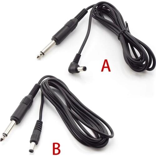 6.5mm to DC power Cord Soft Power Cable audio 6.5mm Connection DC For Tattoo Machine Microphone guitar accessories B4
