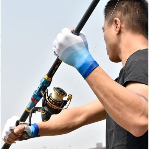 Outdoor Fishing Gloves Fingerless Silicone Non-Slip Gloves