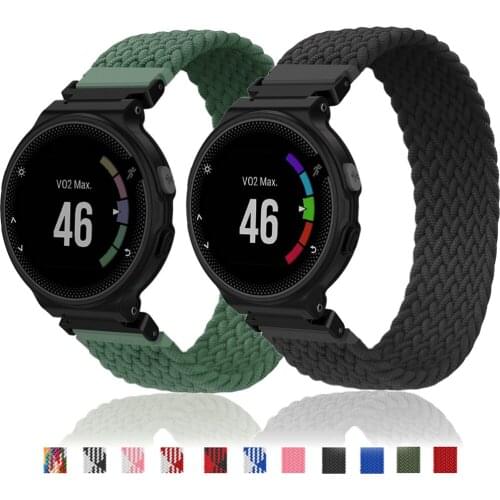 Nylon Braided Strap for Garmin Forerunner 735xt 235 220 230 630 620 735 Approach S20 S5 S6 Band wristband smart watch bracelet