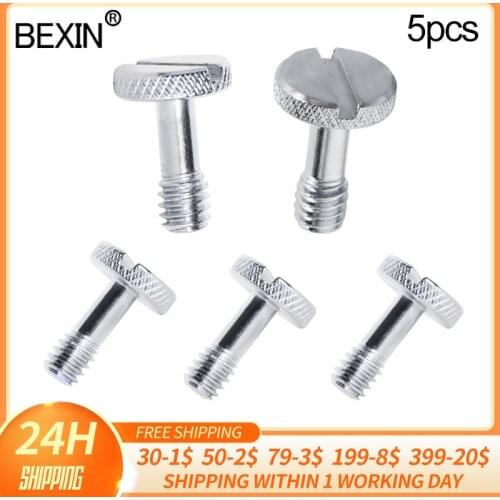 Camera Mount Screw 1/4 Inch Clamp Quick Release Plate Mount Adapter Camera Screw For Dslr Camera Tripod Ball Head Fixed Screw