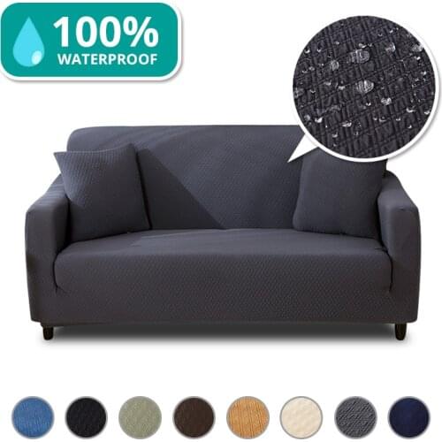 Waterproof Sofa Slipcovers Thick Modern Living Room Sectional Couch Cover for Dogs Pets Cats Furniture Protector Stretch Elastic