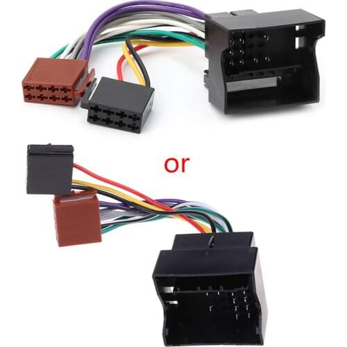 1pcs New Car Stereo Radio ISO Lead Cable Wiring Connector Adapter For Peugeot 207 307 407