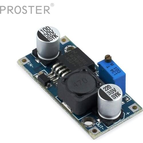 10 PCS DC-DC 3V-40V Adjustable Power Step Down Module Blue LM2596 Non-isolated Step Down Converter Module Voltage Regulator