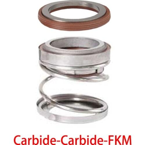 108-18 108-20 108-22 108-25 108-28 108-30 108-35 FKM Fluoro Carbide Water Pump Single Coil Spring Bellows Shaft Mechanical Seal