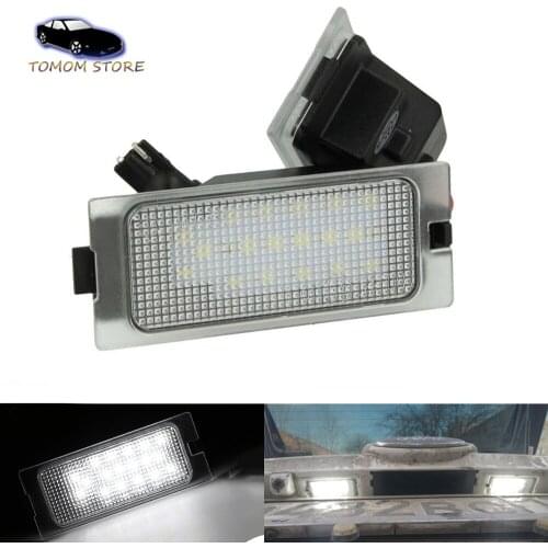 For Ford Edge Escape Mercury Mariner led rear number license plate lights No Error Xenon White auto accessories