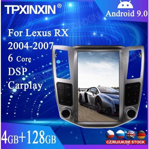 4G+128GB Android 10.0 For Lexus RX RX300 RX330 RX350 RX400H Car GPS Navigation Car Player Radio Stereo Tape Recorder Head Unit