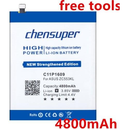 Chensuper Newest 4800mAh Battery for ASUS C11P1609 Zenfone 3 max 5.5" ZC553KL X00DDA free shipping