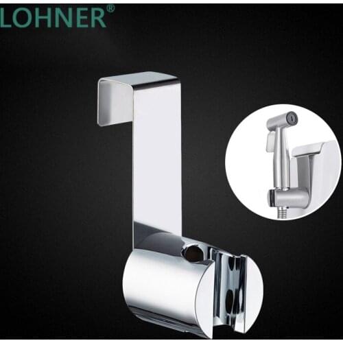 Free Nail Bidet Hook Holder Stainless Steel Hanger ABS Brushed Socket Wall Shower Head Holder Shattaf Sprayer Toilet Tank