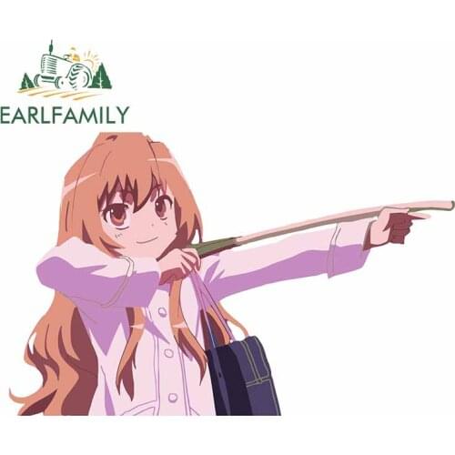 EARLFAMILY 13cm x 8.3cm For Toradora Creative Car Sticker Fashion Graphics Decal Laptop Waterproof Bumper Decoration