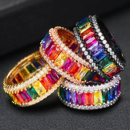 GODKI Jimbora New Noble Luxury Rings for Women Bridal Wedding Engagement Girl Daily Shiny Charm Finger Rings Jewelry Accessory