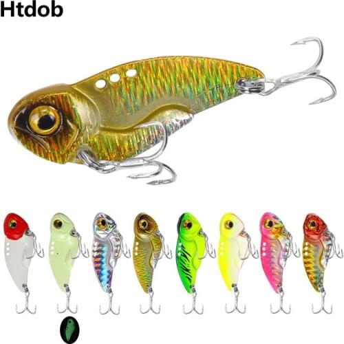Htdob 8Pcs Metal VIB 8g 15g 20g Fishing Lure Tackle Crankbait Vibration Spoon Spinner Sinking Bait Fishing VIB Big Hard Bait Set