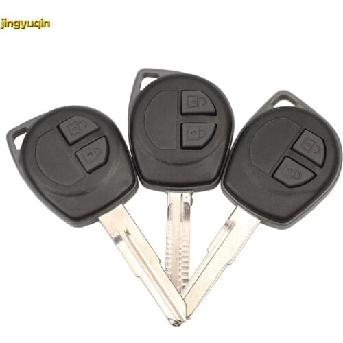 Jingyuqin Flip Remote Car Key Shell + ButtonPad For SUZUKI Igins Alto SX4 Vauxhall Agila 2005-2010 Grage Vitara Swift 2 Button