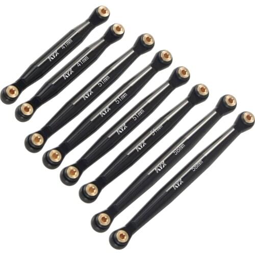 KYX Racing CNC Machined Aluminum Link Linkage Tie Rod kit Upgrades Parts Accessories for Axial SCX24 C10