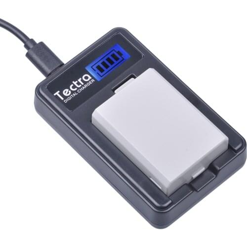 Tectra LP-E5 LPE5 LP E5 Li-ion Battery +LCD USB Charger for Canon EOS Rebel XS Rebel T1i Rebel XSi 1000D 500D 450D Kiss X3