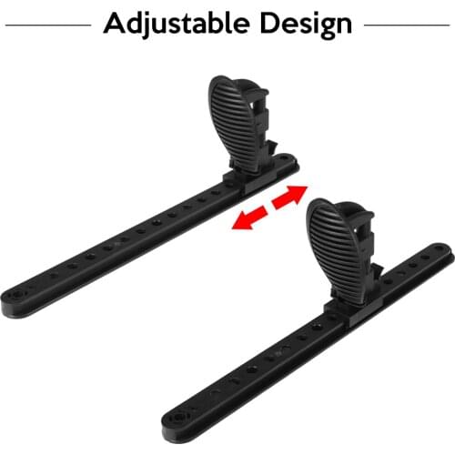 MH17102 Black Kayak Foot Brace Pedal Kit Adjustable Kayak Foot Pegs Foot Brace Pedals Rowing Boat Canoe Kayak Accessories