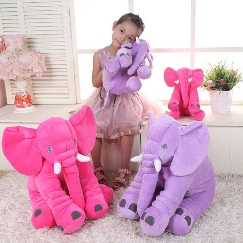 Zqswkl 30/40/60cm kawaii elephant plush stuffed toys doll cute pillow hugs baby sleepping soft anime pillow hugs plushie