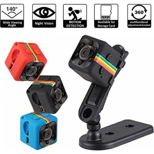 SQ11 HD 480/1080P Mini Camera Camcorder Car DVR Infrared Video Recorder Sport Digital Camera Support TF Card DV 3 Color Camera