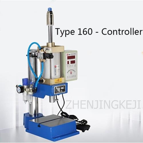 Multifunction Pneumatic Punch Lettering Perforation Portable Press Desktop Single Post Pedal Cylinder Type Machining Center