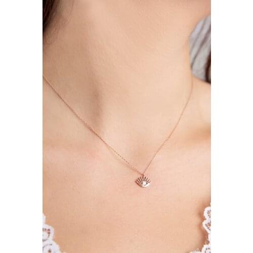 Eye Model 925 Sterling Silver Necklace