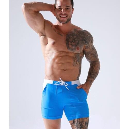Mens Swimming Trunks Boxer Shorts Maillot De Bain Boy Fashion Tight Breathable With Pocket Out Door Waterproof Matching Swim