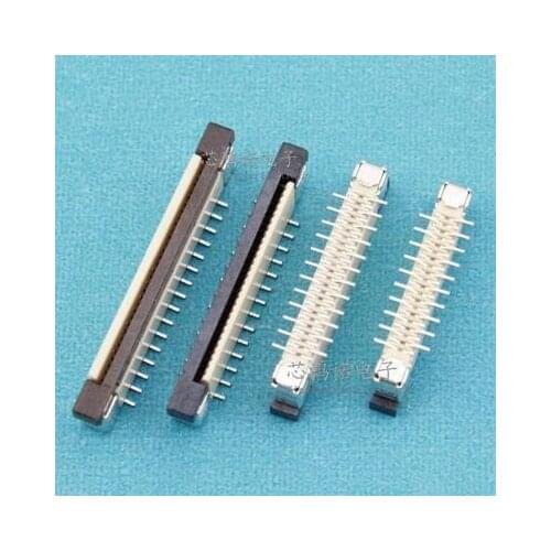 WZSM New FPC FFC Cable connector socket 1.0mm pitch 4pin 8pin 28pin 11pin 21pin 6Pin 9Pin 22Pin 24pin 10Pin 16pin Cross foot
