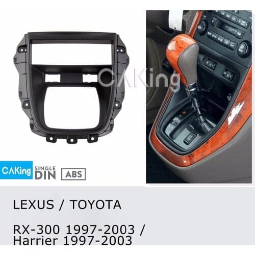 Single Din Car Fascia Radio Panel for LEXUS RX-300 RX300/ TOYOTA Harrier 1997-2003 Dash Kit Plate Bezel Adapter Console Facia