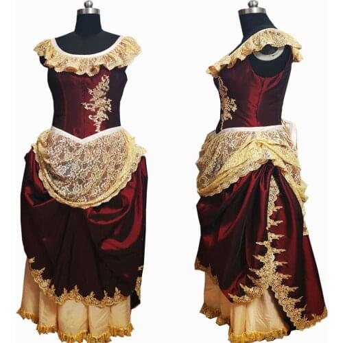 2020 New victorian Halloween Cosplay dress Colonial Georgian Renaissance Gothic Historical dress D-623