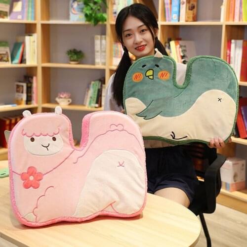 Seat Cushion memory foam Comfortable Sleep Office Multifunction Pillow Animal Plush Toy Car Breathable Health Cushion
