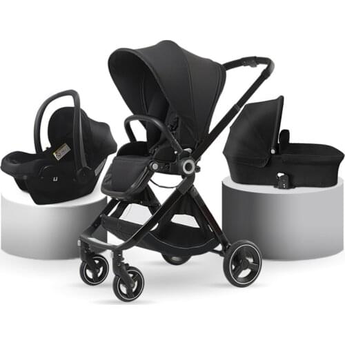 Luxury Baby Pram Carrier Foldable 3 in 1 Baby Stroller Seat Reversible коляска прогулочная carrinho de bebe poussette bébé 3 en