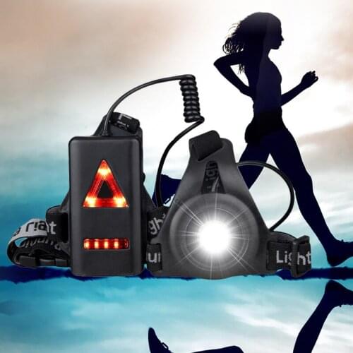 Bike Light Sports LED Night Running Light USB Charge Chest Lamp Light Q5 outdoor Cyclists Riding Safety Bike Bicycle