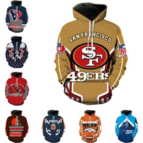 2019 Rugby Style Cosplay Hoodies Jacket Costume 3D Printed American Football Hoodies Fitness Pullover Cotton Sport Tops