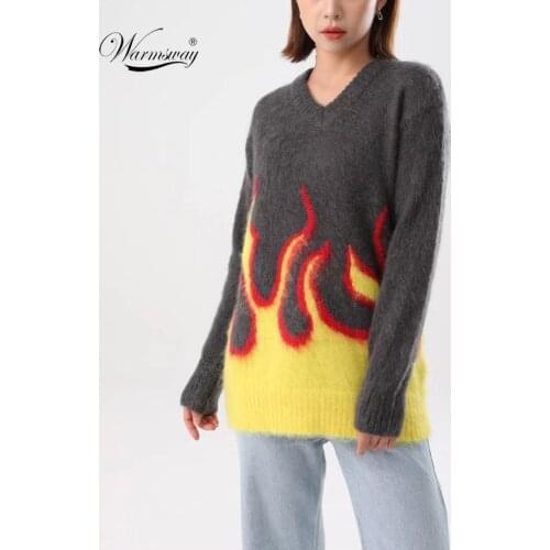 Женские пуловеры с V-образным вырезом WARMSWAY China At AliExpress