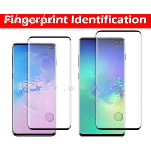 3D Full Tempered Glass For Samsung Galaxy S10 Plus Fingerprint Identification Glass Screen Protector For Samsung Galaxy S10 S10